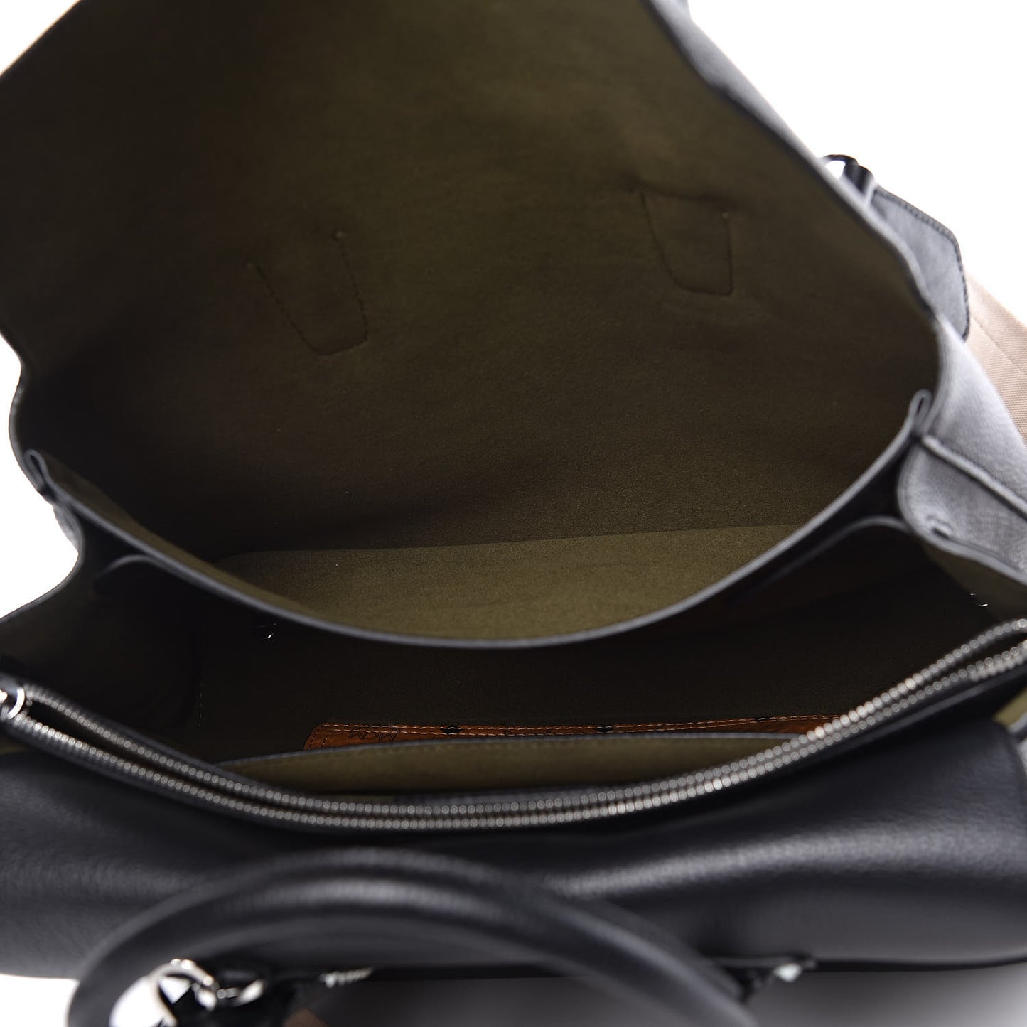 Grained Calfskin Studded Medium Milla Tote Black