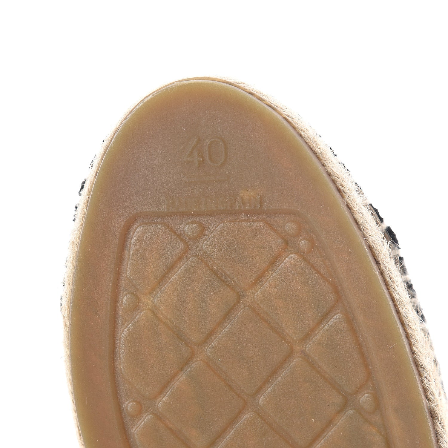 Chanel Tweed Velvet CC Espadrilles 40 Grey Black 6 of 7