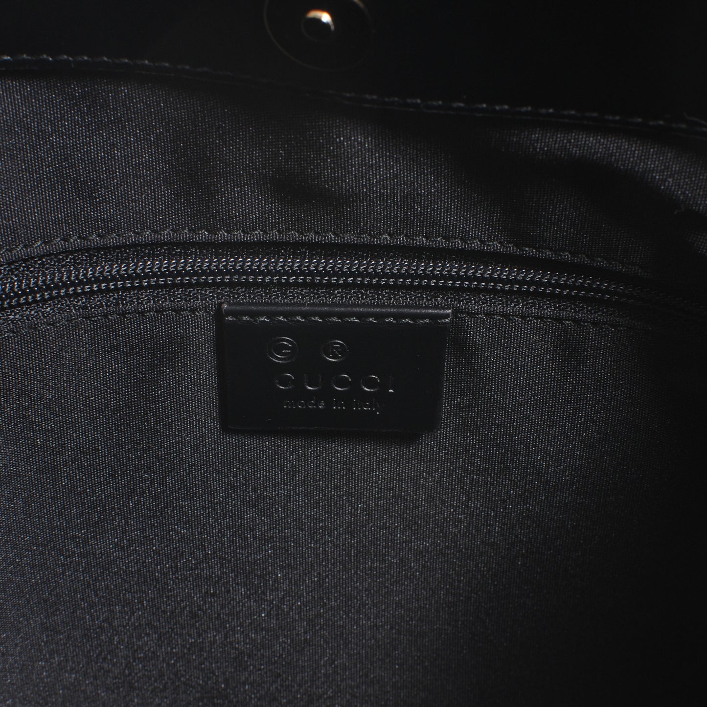 Canvas Signature Shoulder Bag Black