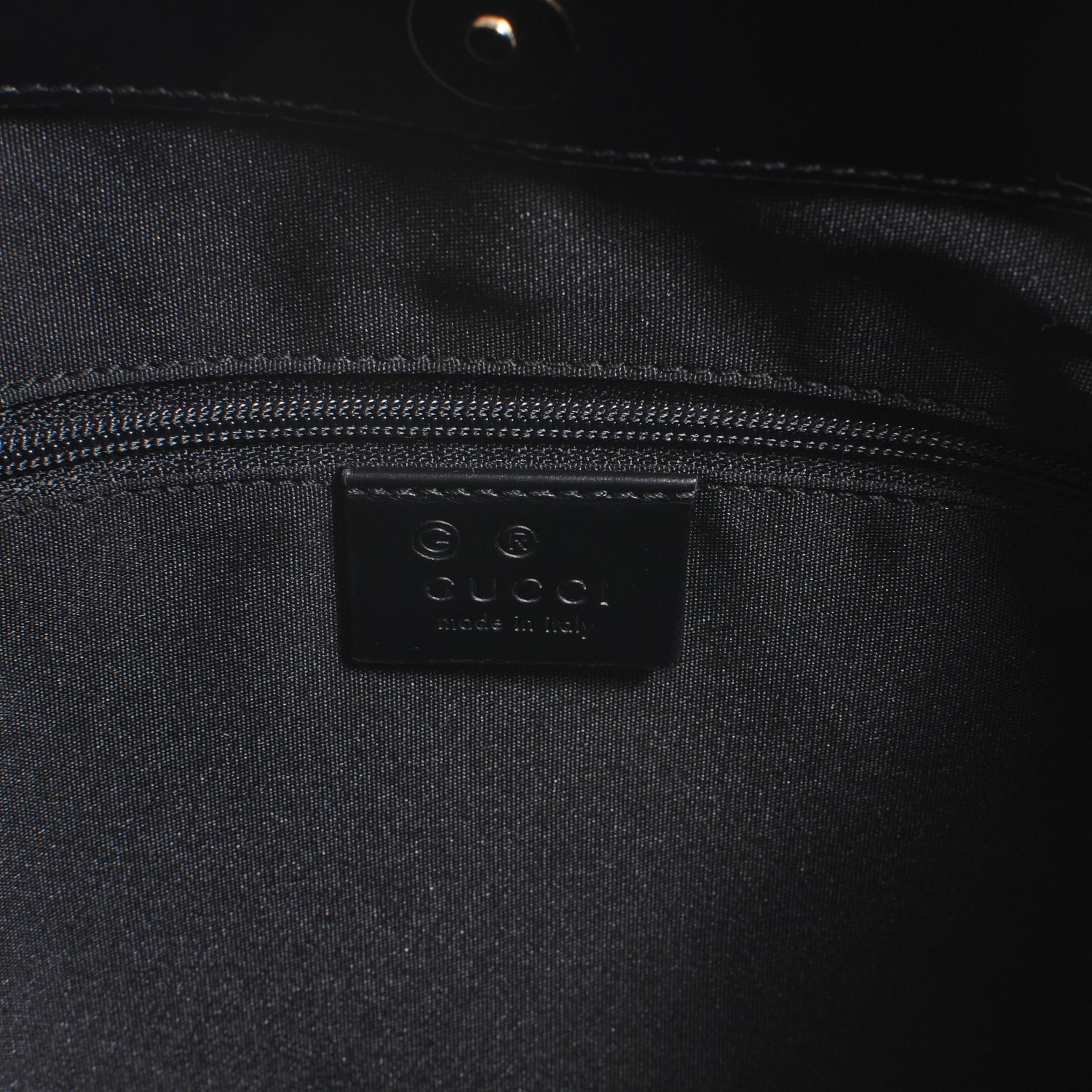 Gucci Canvas Signature Shoulder Bag Black 6 of 9