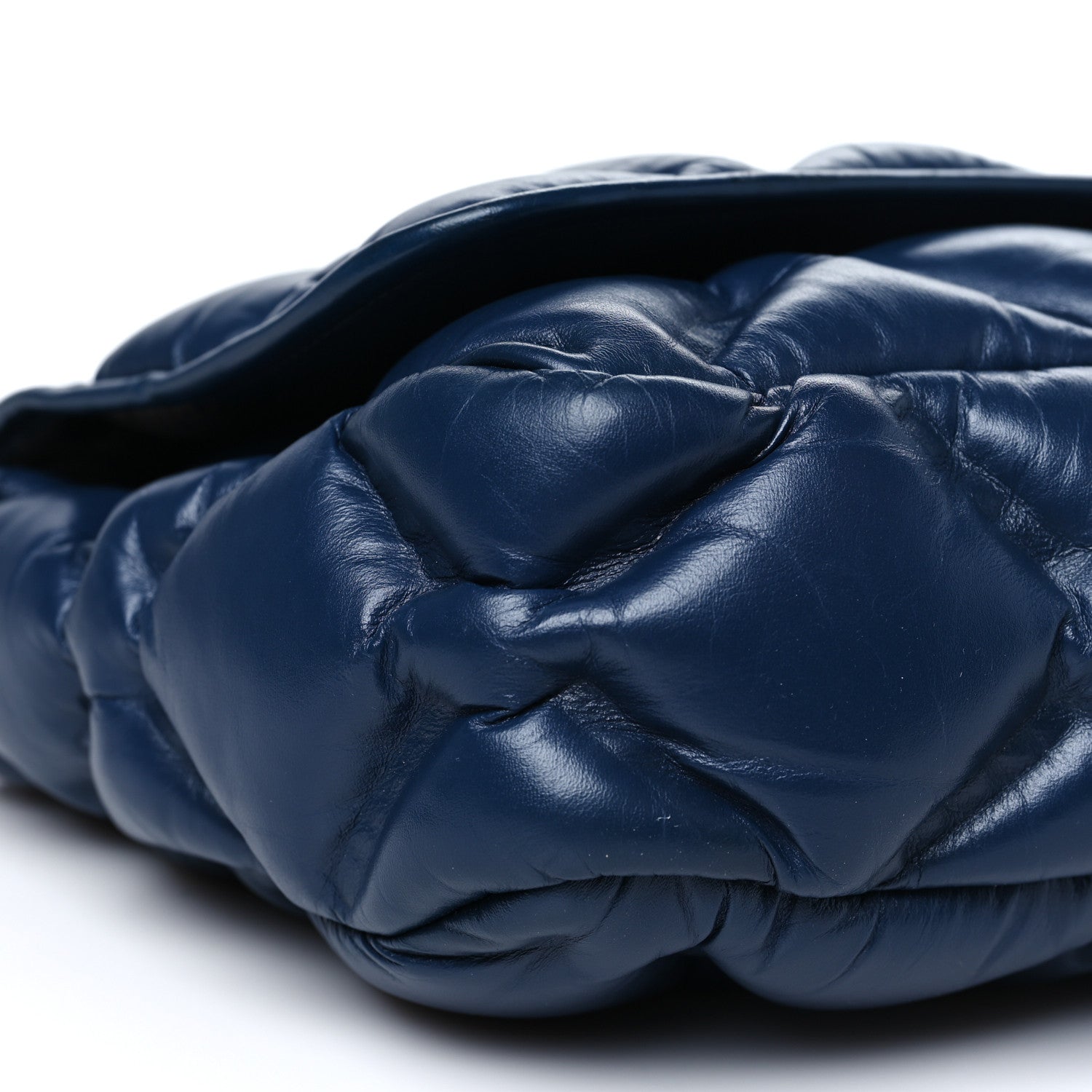 Chanel Calfskin Quilted Large Chesterfield Flap Navy 10 of 11