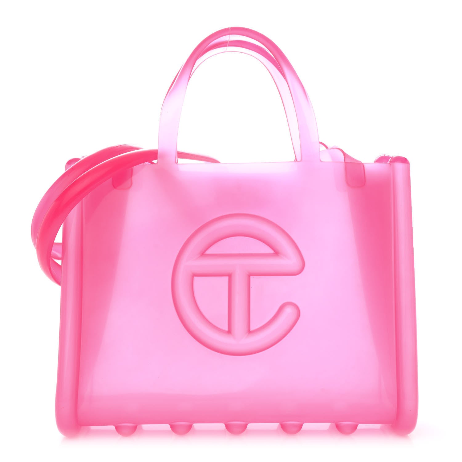 Telfar x MELISSA Jelly Medium Shopping Bag Clear Pink 1 of 12