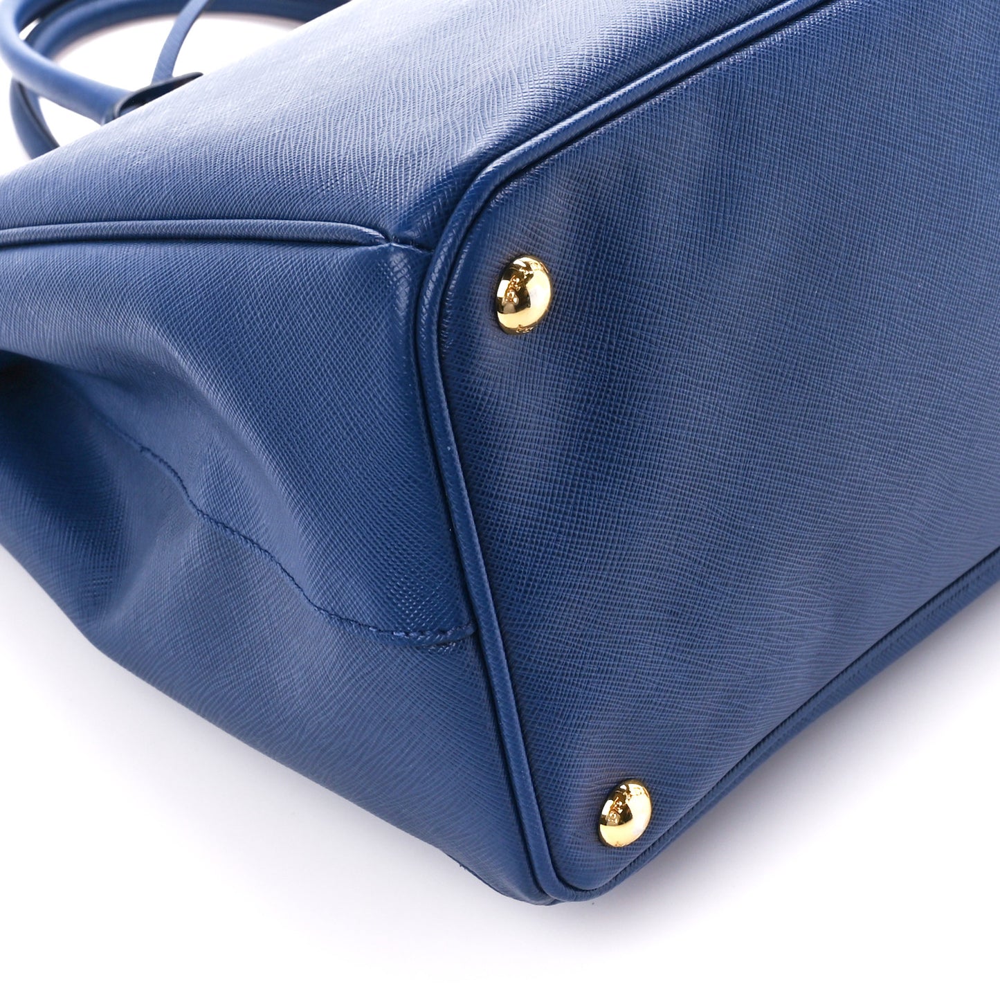 Saffiano Large Galleria Double Zip Tote Bluette