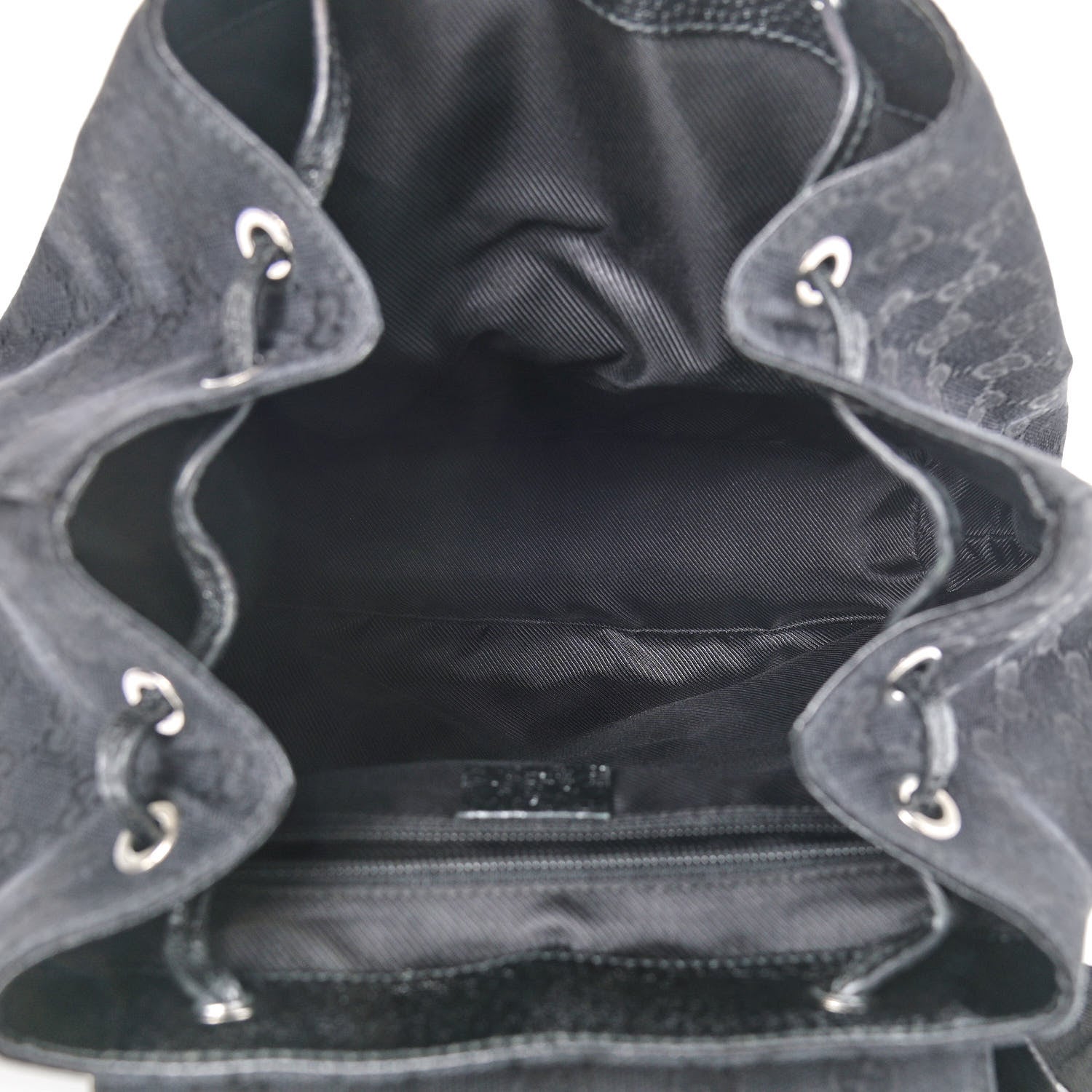 Gucci GG Monogram Single Buckle Backpack Black 5 of 10