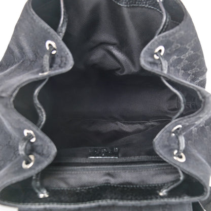 Gucci GG Monogram Single Buckle Backpack Black 5 of 10