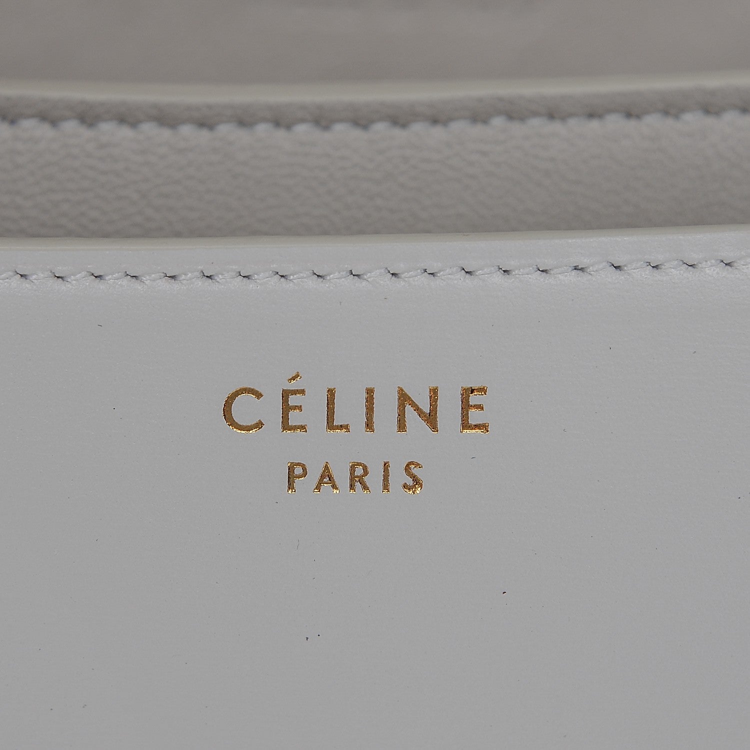 Celine Box Calfskin Medium Classic Box Flap Bag White 7 of 7