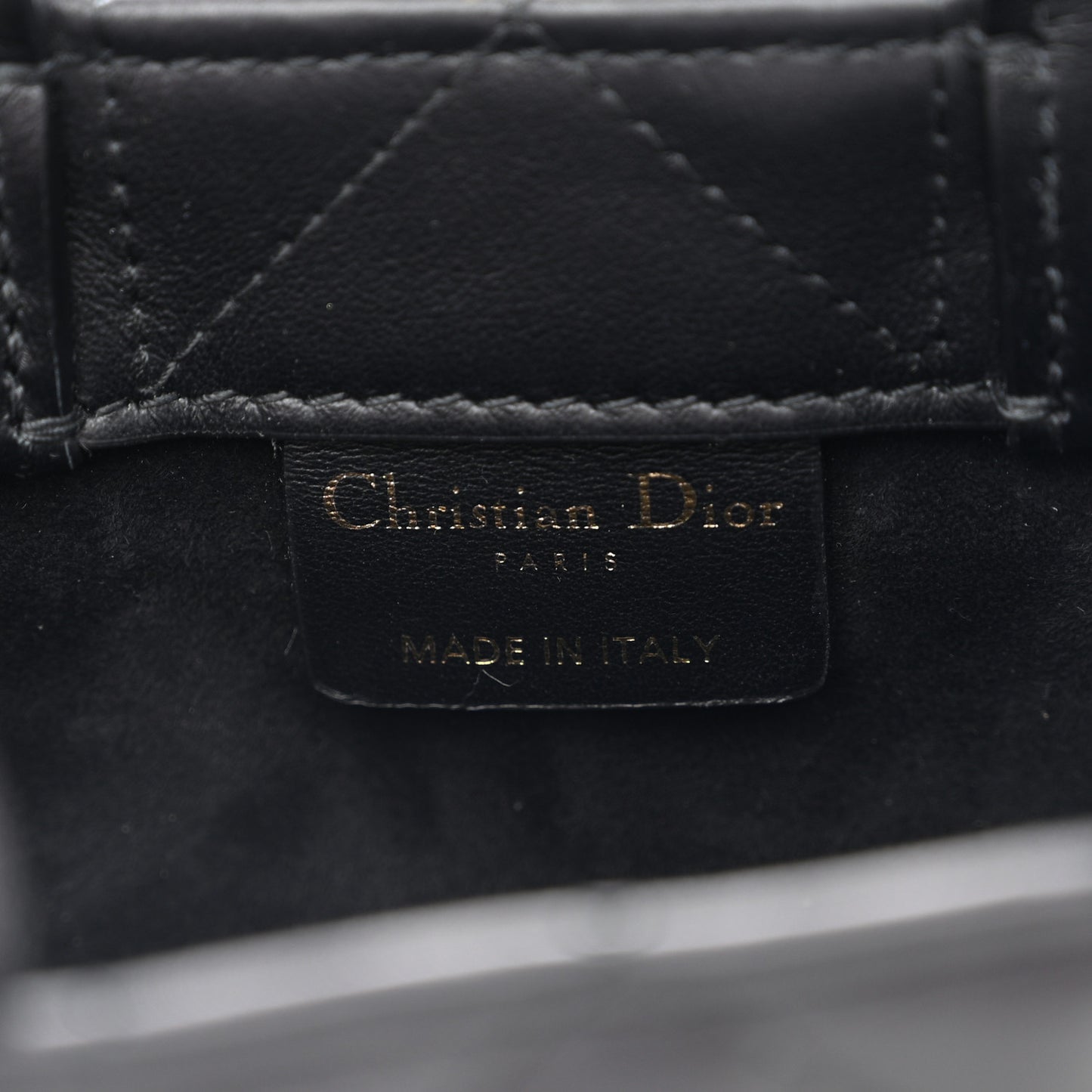 Calfskin Macrocannage Mini Book Tote Black