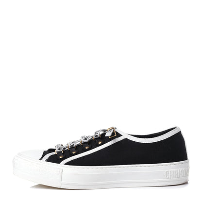 Christian Dior Canvas Walk'N'Dior Low Top Sneakers 38 Black 1 of 14