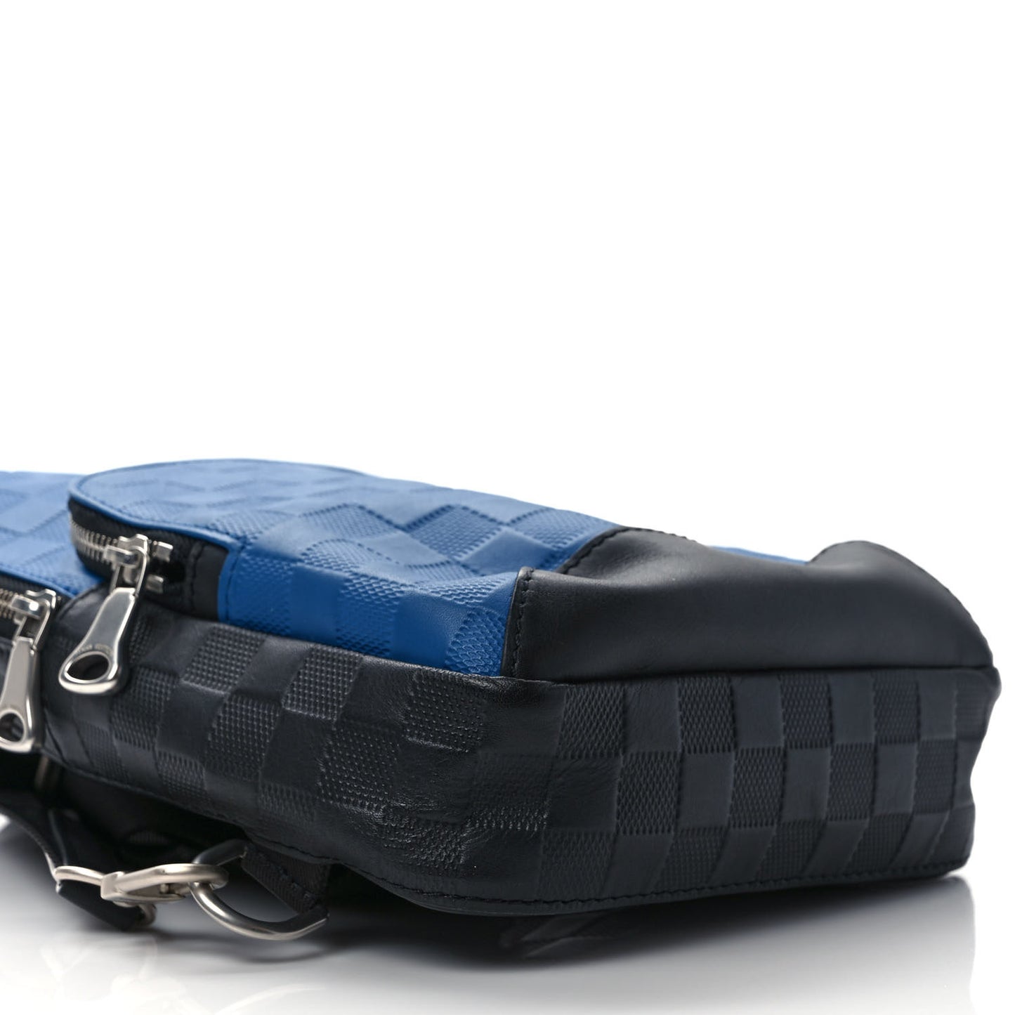 Damier Infini Avenue Sling Backpack Blue Black