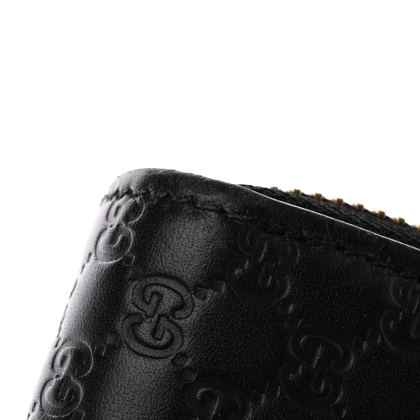 Soft Microguccissima Continental Zip Wallet Black