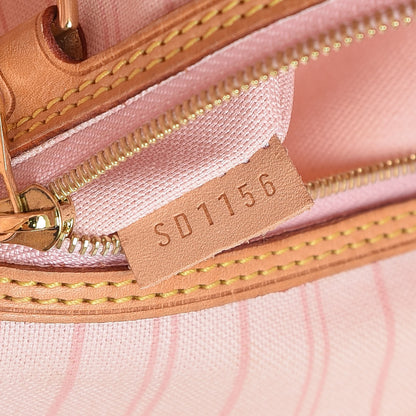 Louis Vuitton Damier Azur Delightful MM Rose Ballerine 10 of 17