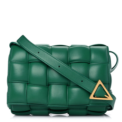 Bottega Veneta Nappa Maxi Intreccio Padded Cassette Crossbody Bag Racing Green 1 of 15