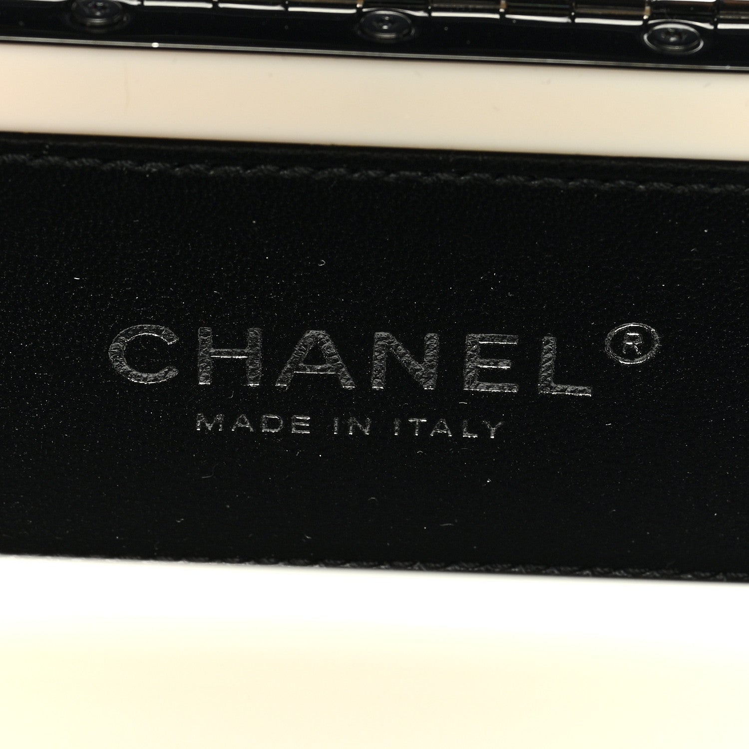 Chanel Plexiglass Plexi Coco Bag Black White 6 of 11