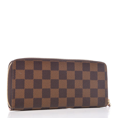 Louis Vuitton Damier Ebene Clemence Wallet Rose Ballerine 3 of 7