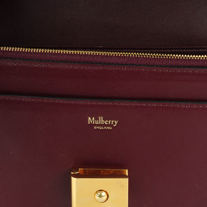Mulberry Smooth Calfskin Cheyne Clutch Rust Dune Burgundy 6 of 7