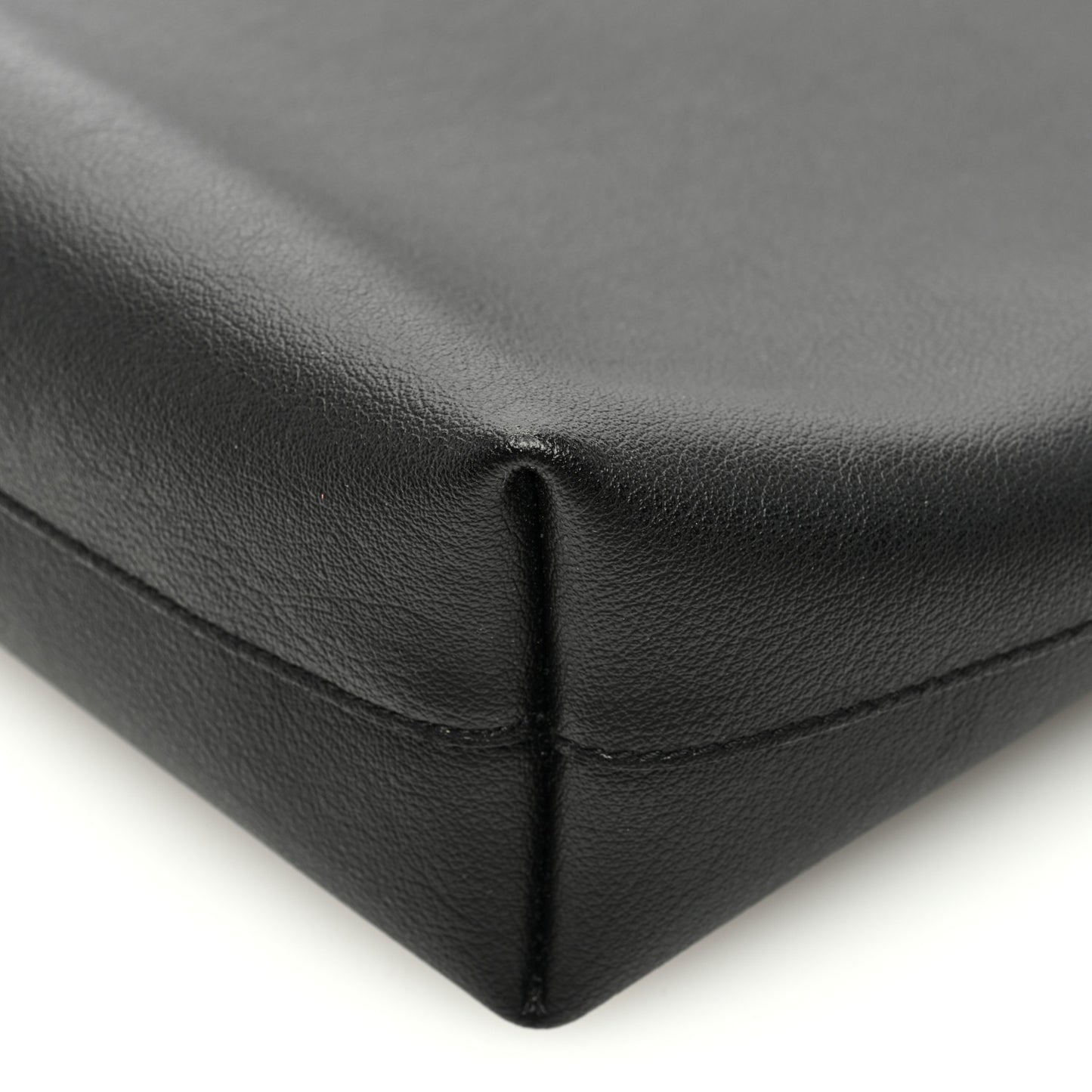 Calfskin North-South Shopping Tote Black