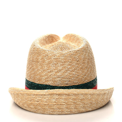Gucci Abaca Straw Web Fedora Hat M 4 of 8