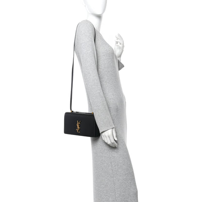 Saint Laurent Calfskin Monogram Small Dylan Shoulder Bag Black 2 of 10