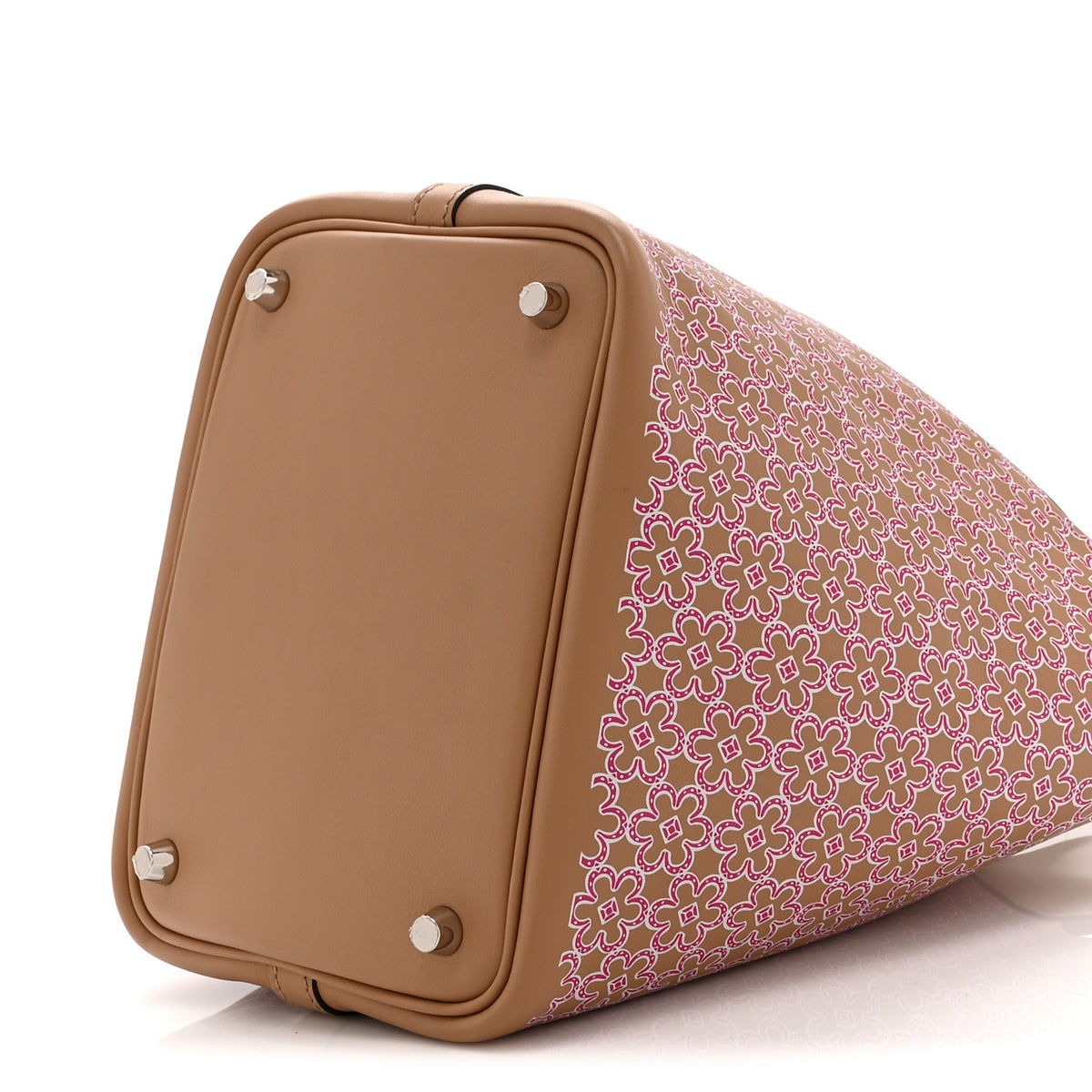 Swift Lucky Daisy Picotin Lock 18 PM Chai Rose White
