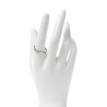 Cartier 18K White Gold 3.5mm LOVE Wedding Band Ring 62 10 2 of 4