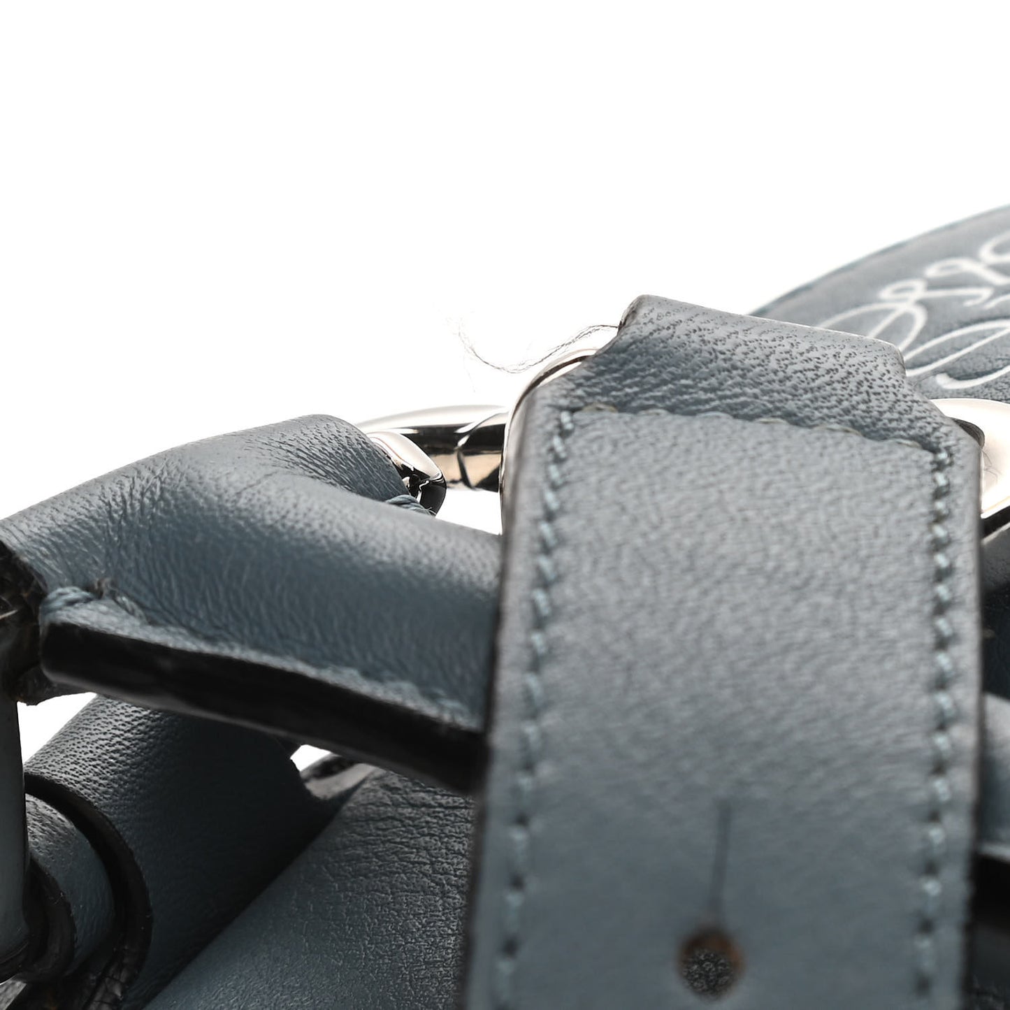 Calfskin Small Puzzle Bag Stone Blue