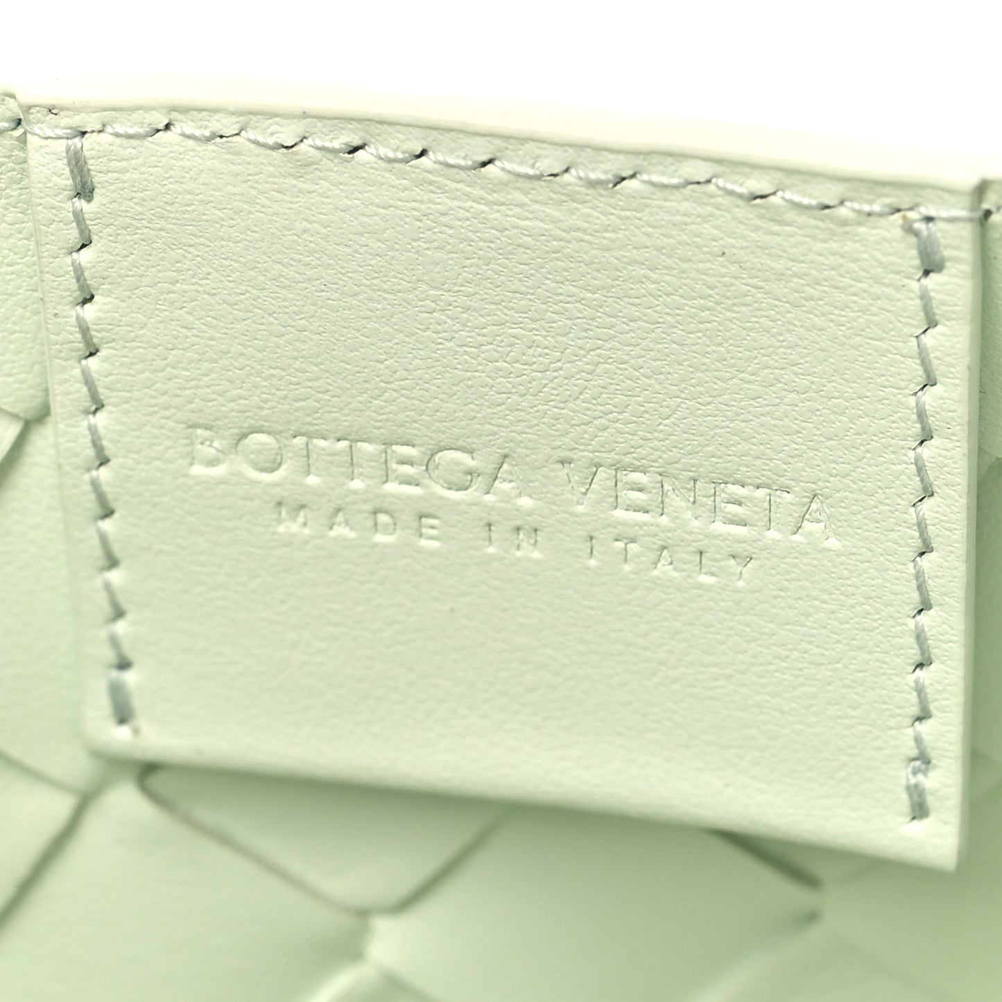 Nappa Intrecciato Envelope Pouch Glacier