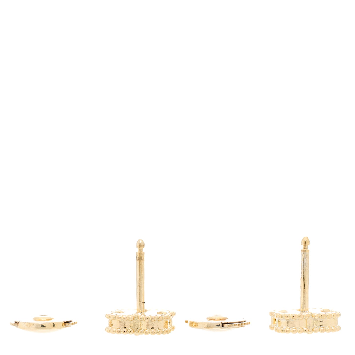 18K Yellow Gold Black Onyx Sweet Alhambra Earrings