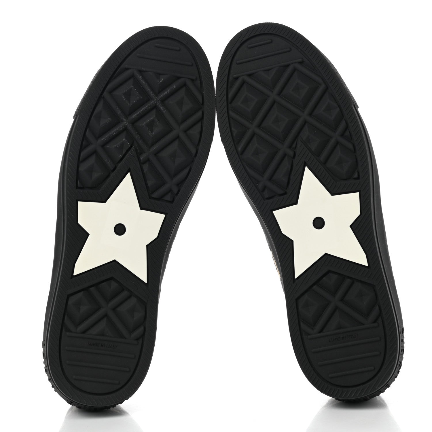 Christian Dior Cotton Mizza Embroidered Walk'N'Dior Low Top Sneakers 38 Natural Black 5 of 8
