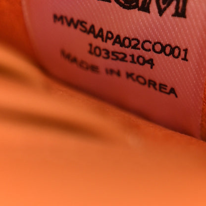 MCM Visetos Small Patricia Saddle Bag Cognac 7 of 12