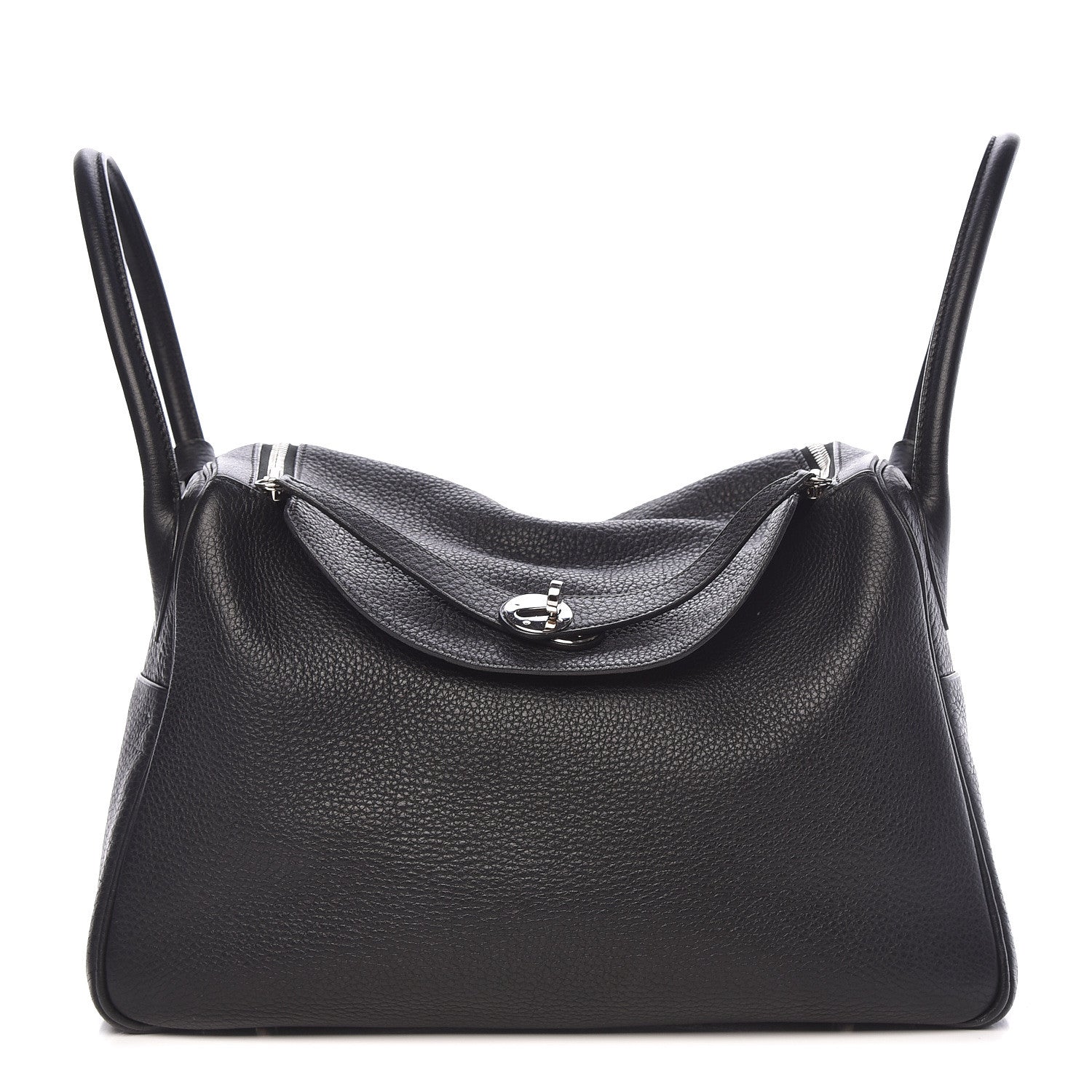 Hermes Taurillon Clemence Lindy 34 Black 1 of 22