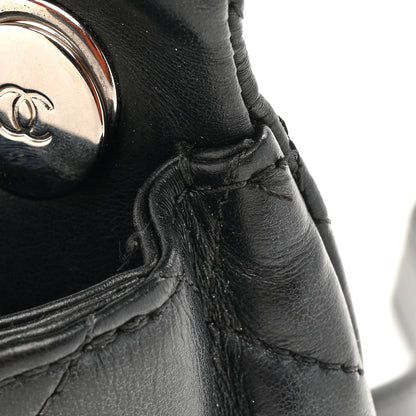 Chanel Calfskin Quilted CC Uniform Flap Belt Bag Black 12 of 17