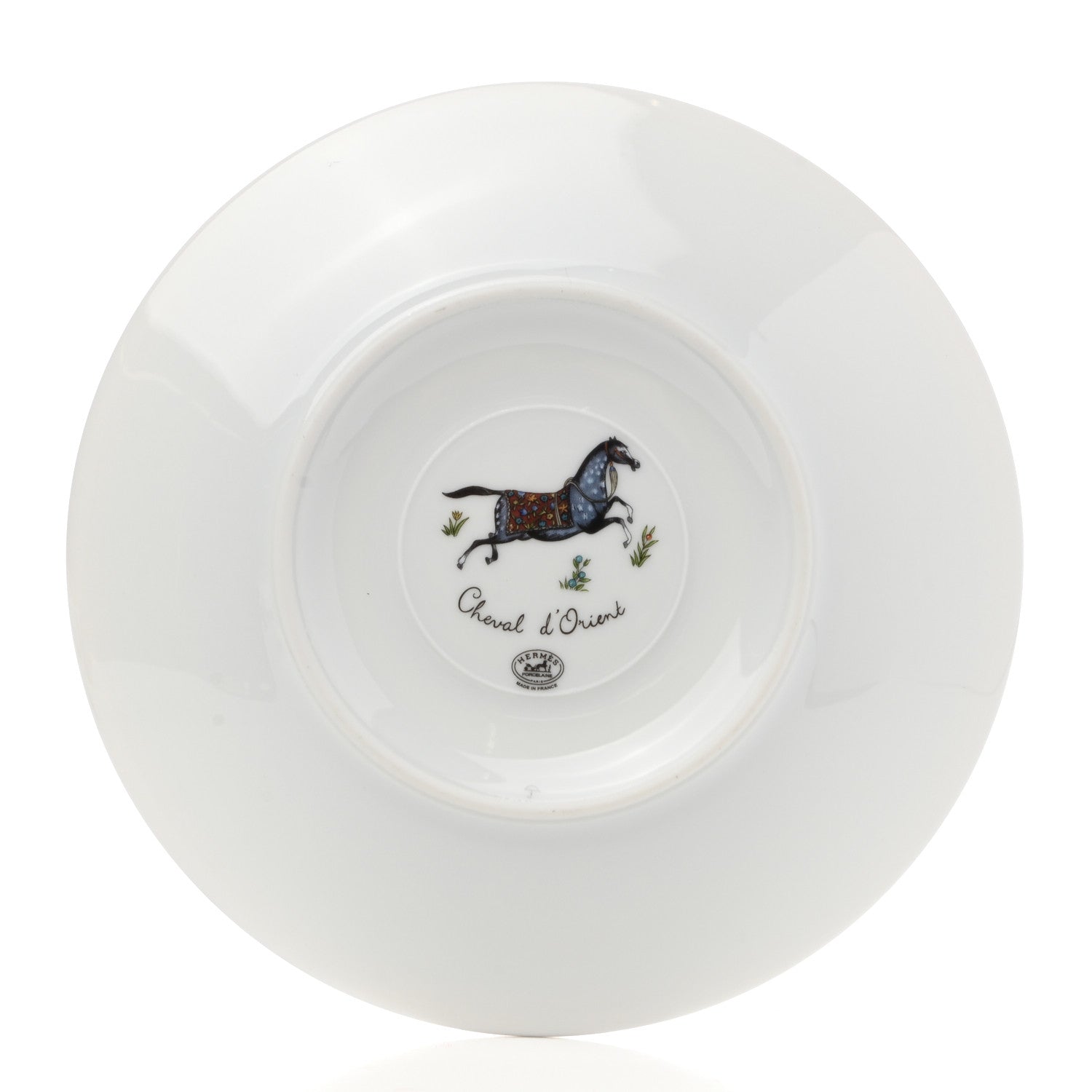 Hermes Porcelain Cheval d'Orient Tea Cup and Saucer 5 of 9