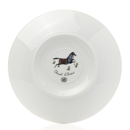 Hermes Porcelain Cheval d'Orient Tea Cup and Saucer 5 of 9