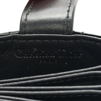 Christian Dior Patent Cannage Lady Dior 5-Gusset Card Holder Black 6 of 6