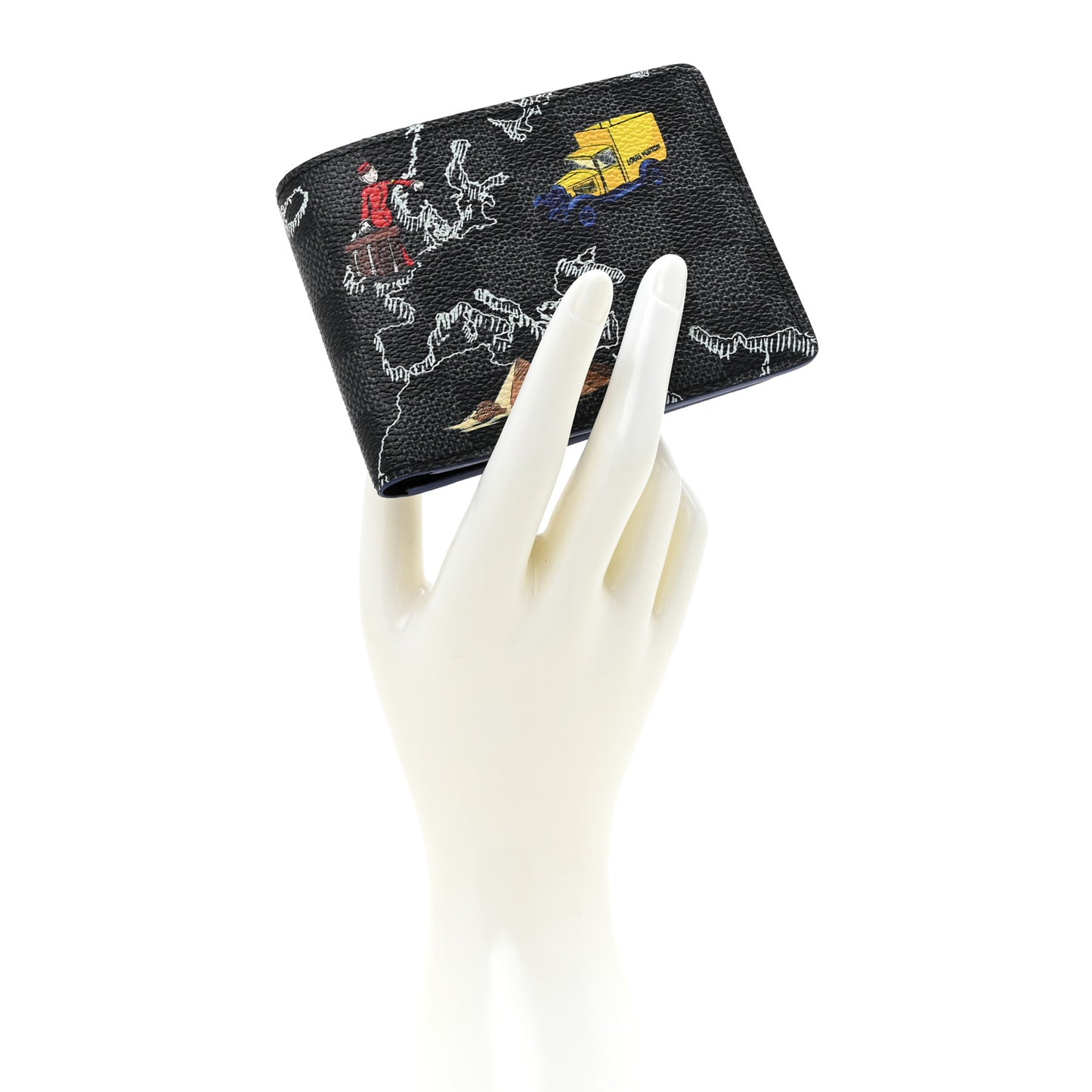 Damier Graphite World Map Slender Wallet