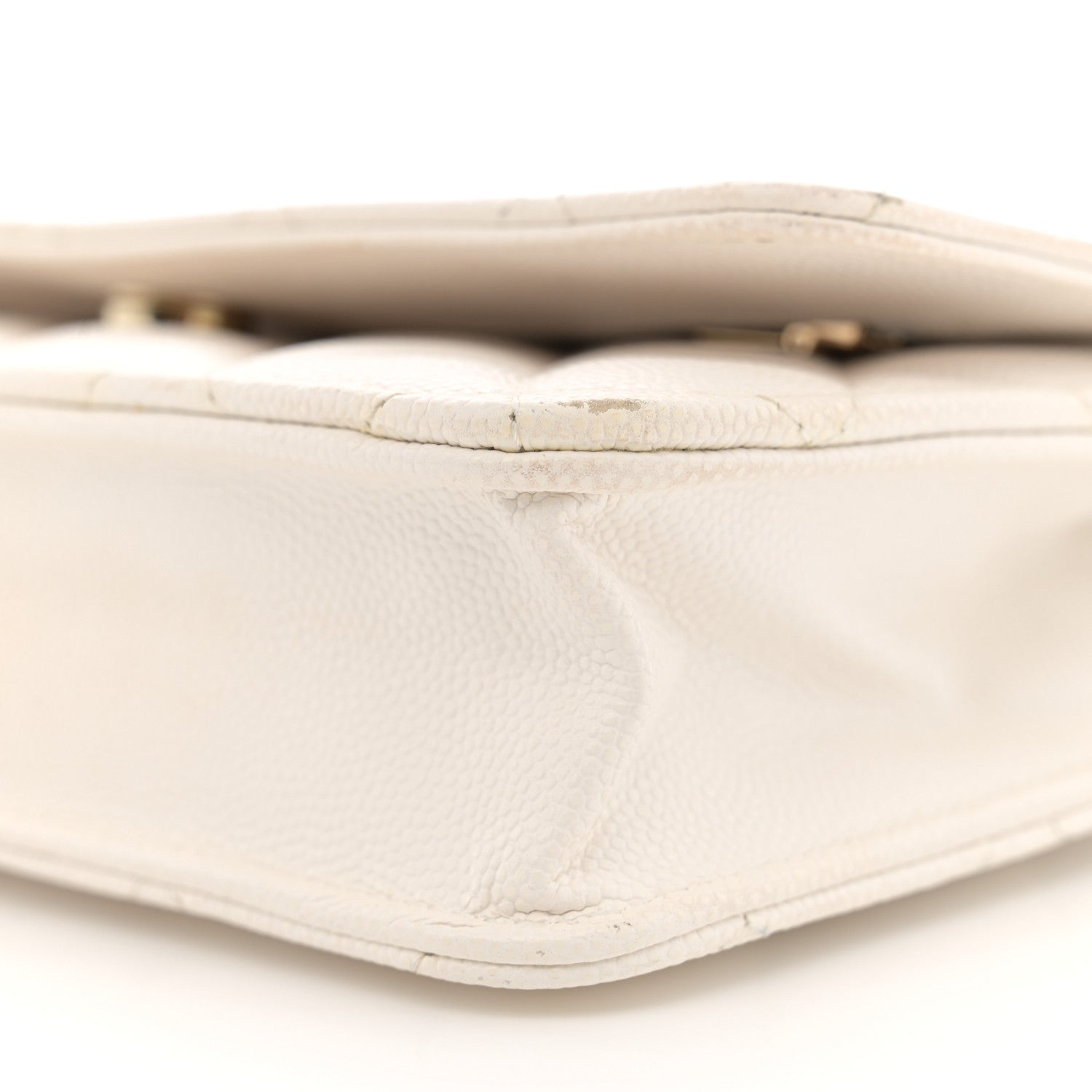 Chanel Caviar Quilted Wallet On Chain WOC White 11 of 17