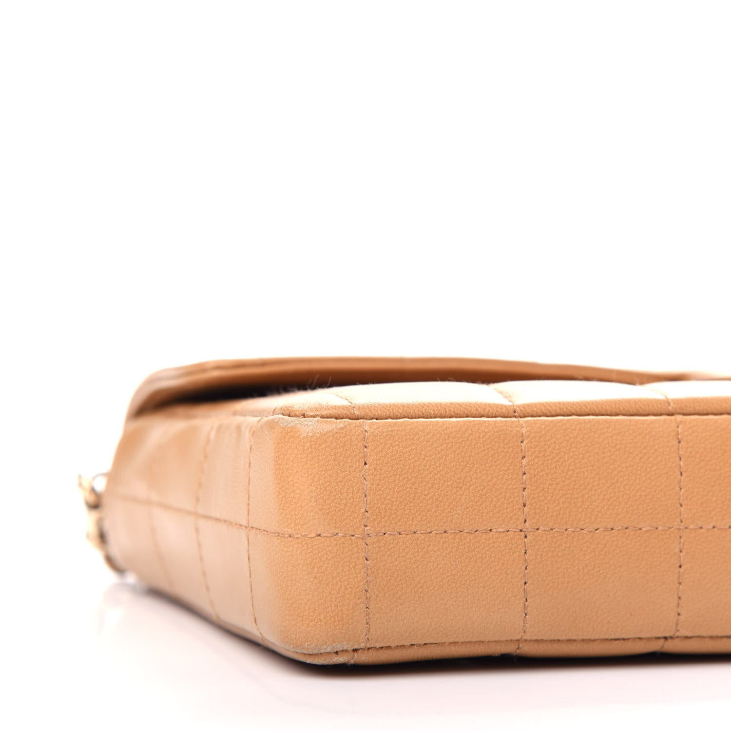 Chanel Lambskin East West Chocolate Bar Flap Beige 9 of 12