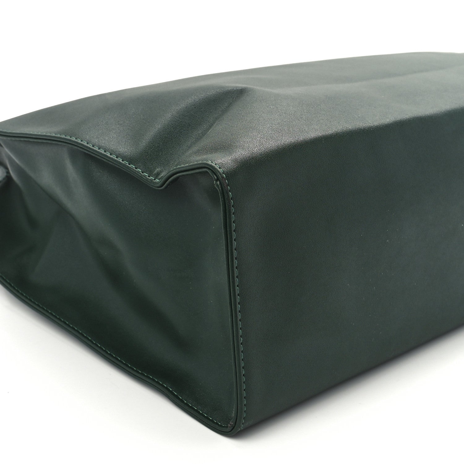 Telfar Vegan Leather Medium Shopping Bag Dark Olive 10 of 11