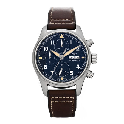 IWC Stainless Steel Calfskin 41mm Pilot Automatic Watch Black IW387903 1 of 5