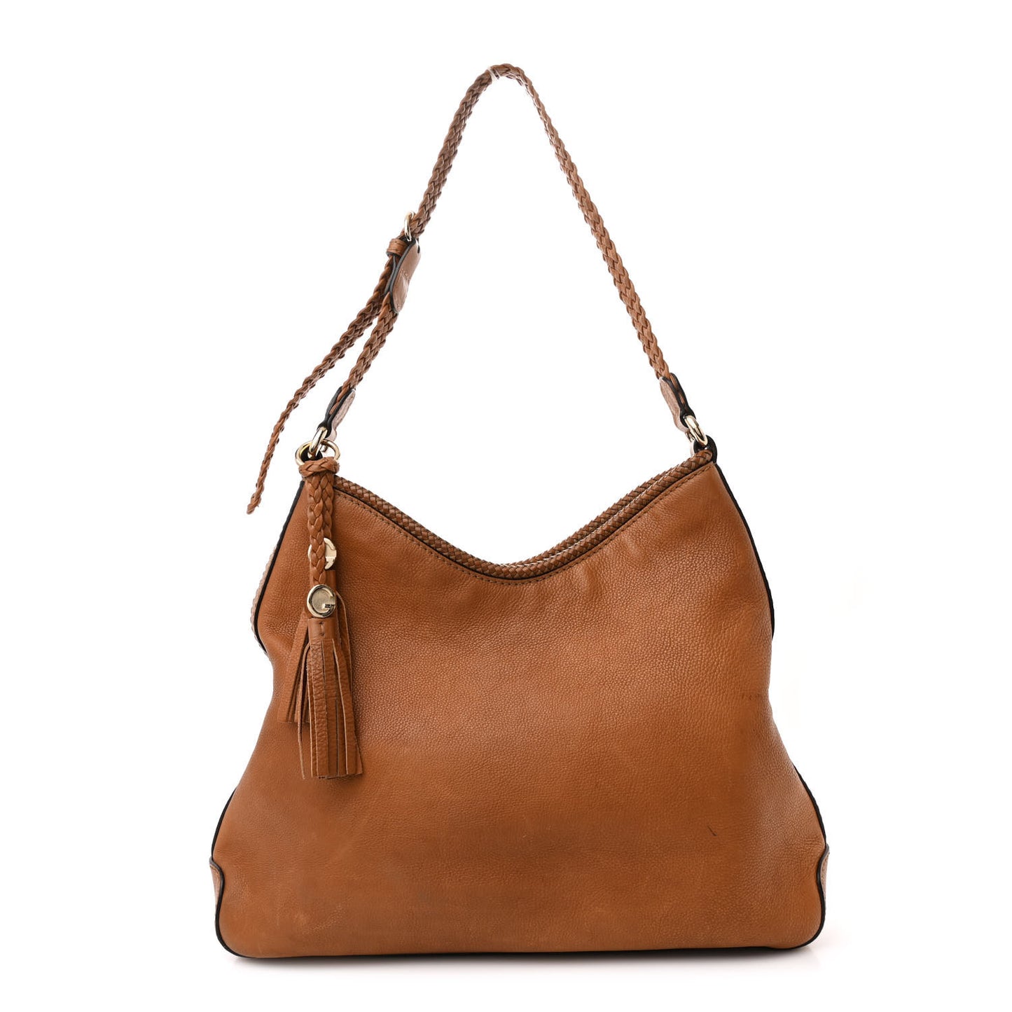 Pebbled Calfskin Medium Marrakech Hobo Brown