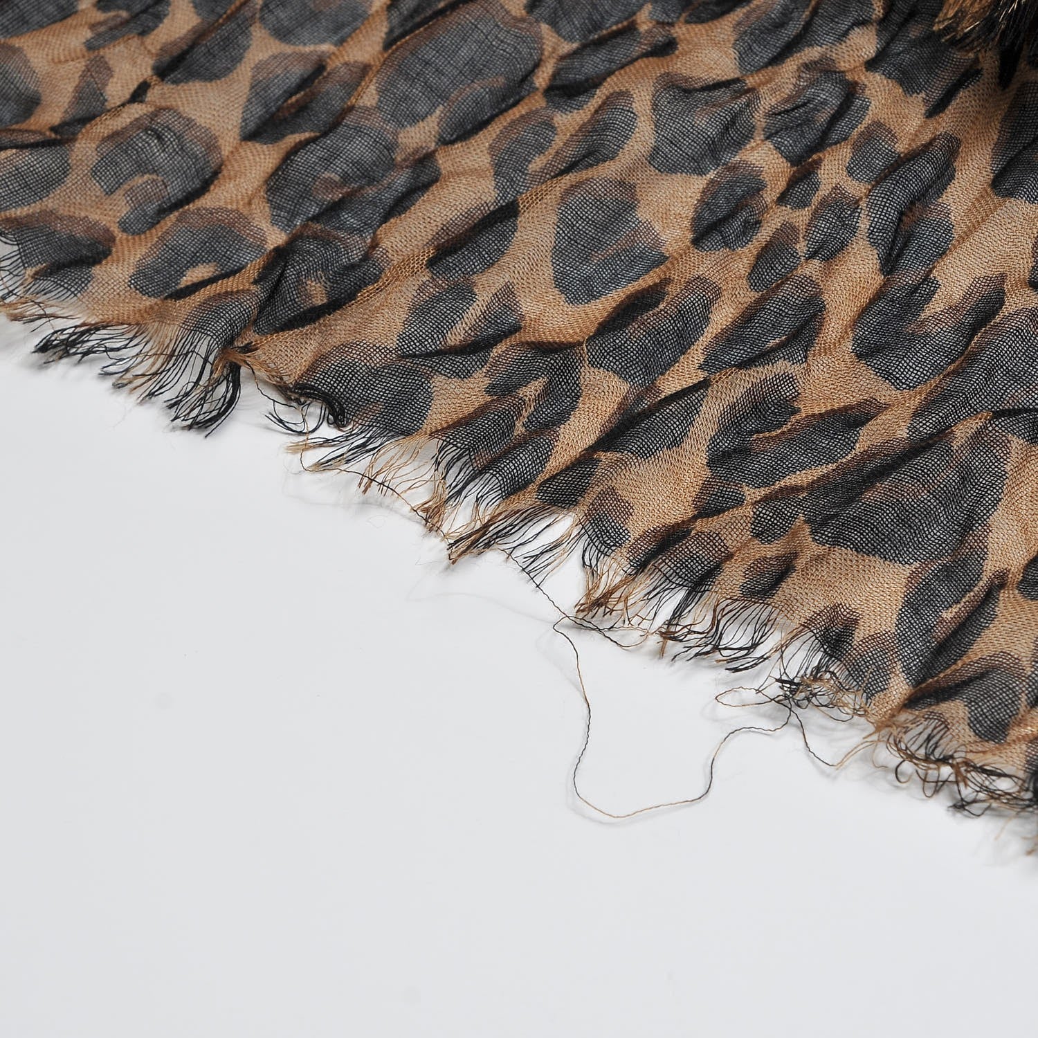 Louis Vuitton Cashmere Silk Leopard Etole Stole Marron 5 of 7