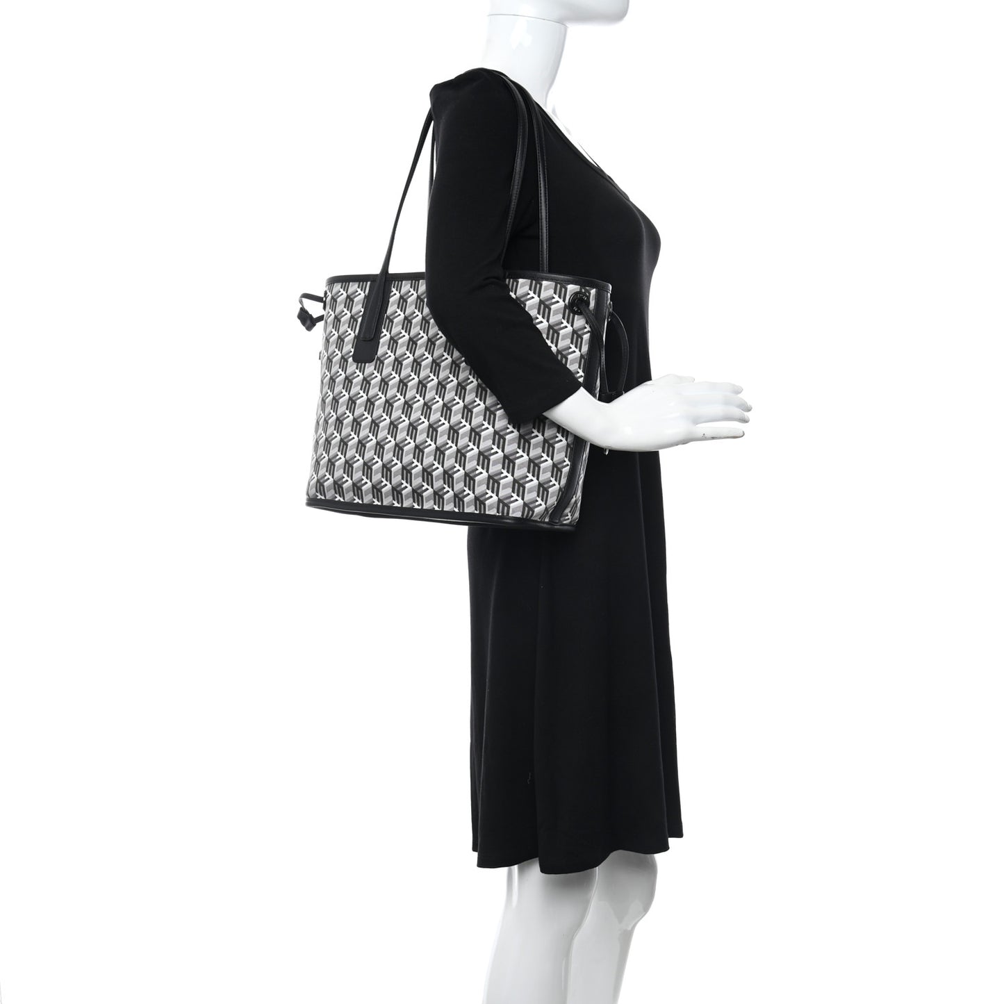Visetos Small Liz Reversible Shopper Tote Black