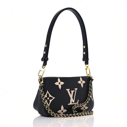 Louis Vuitton Empreinte Monogram Giant Multi Pochette Accessories Black Beige 3 of 9