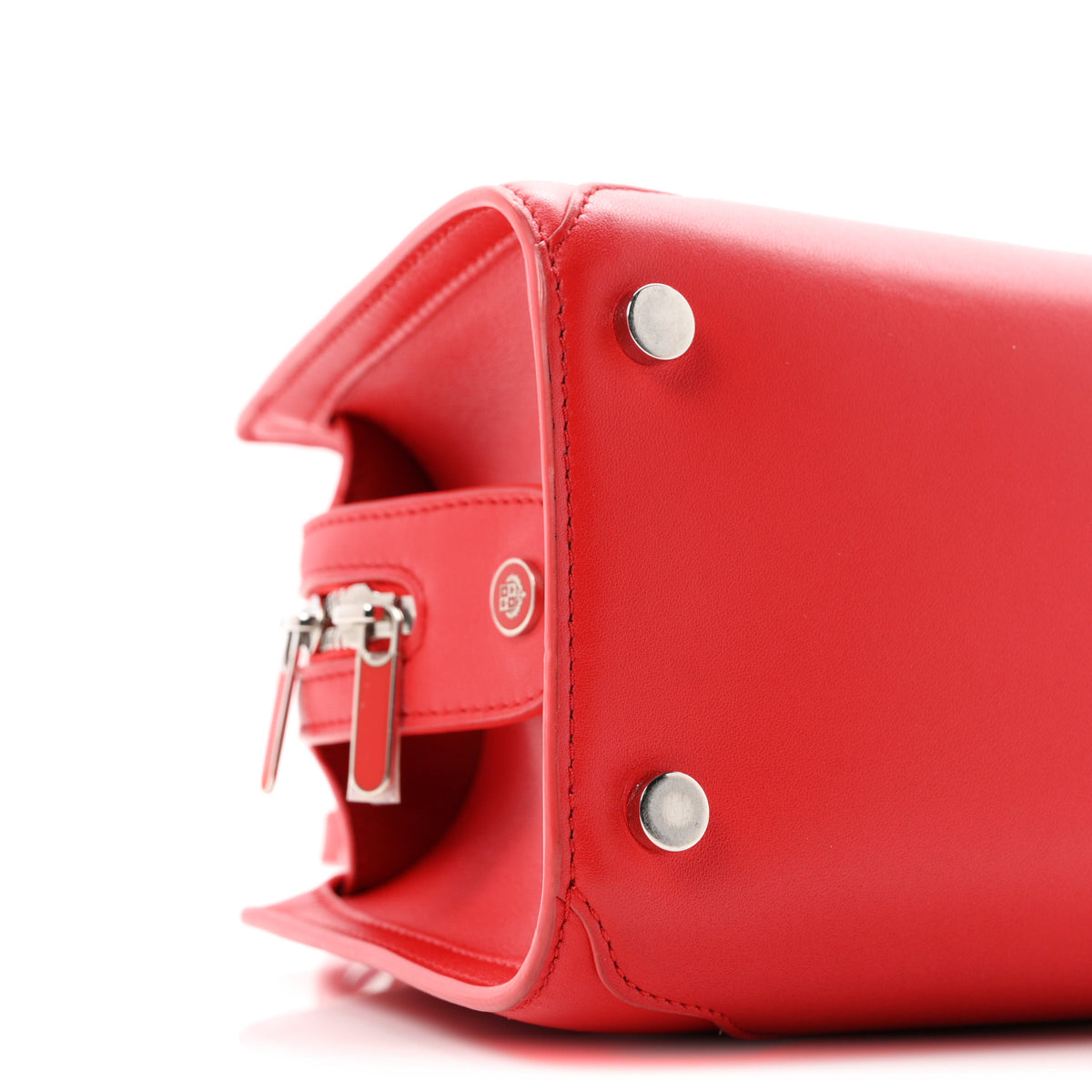 Loro Piana Smooth Calfskin Micro Sesia Fire Red 8 of 9