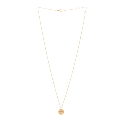 David Yurman 18K Yellow Gold Diamond Initial W Charm Pendant Necklace 3 of 5
