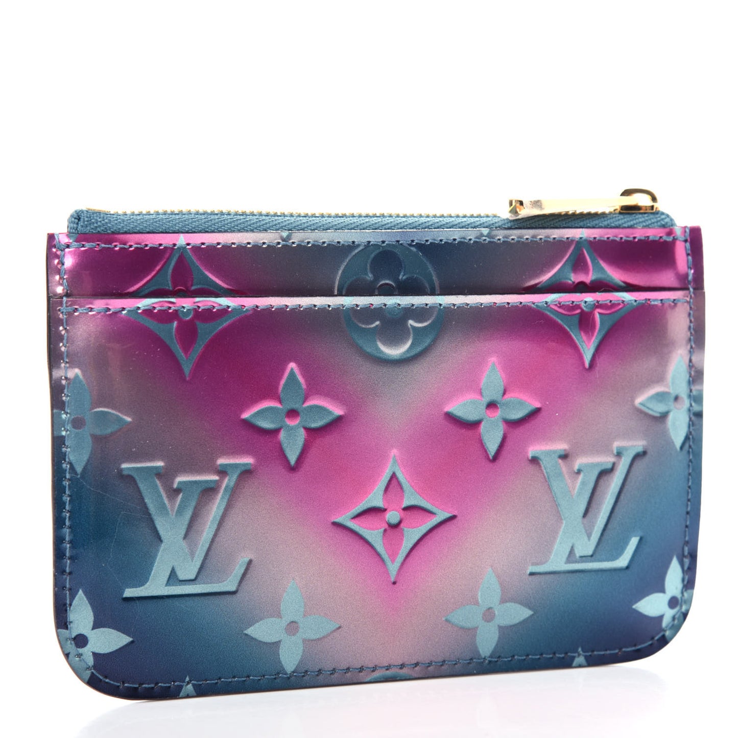 Metallic Vernis Degrade Key Pouch Blue Pink
