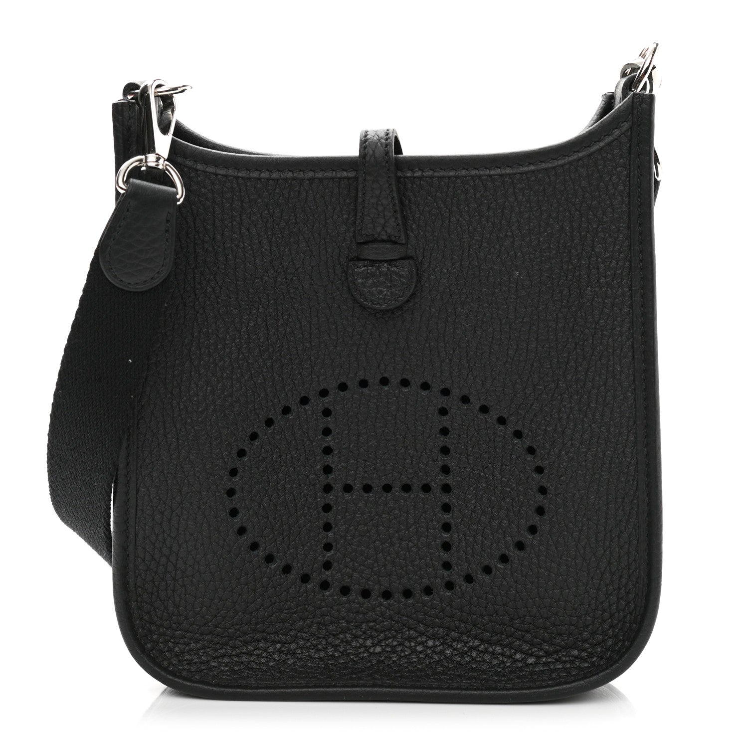 Hermes Taurillon Clemence Evelyne TPM Black 1 of 11