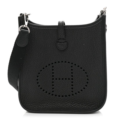 Hermes Taurillon Clemence Evelyne TPM Black 1 of 11