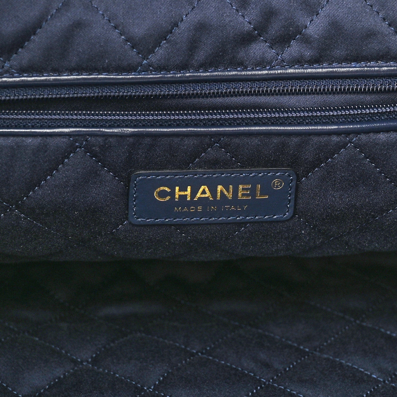 Chanel Shiny Calfskin Quilted Small Chanel 22 Navy 7 of 11