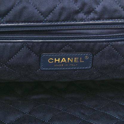 Chanel Shiny Calfskin Quilted Small Chanel 22 Navy 7 of 11